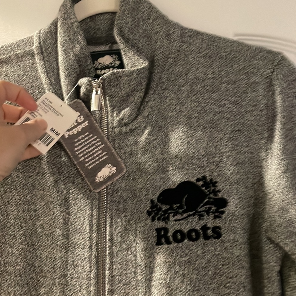 Full length roots salt and pepper zip up tunic type thing new - Picture 3 of 4